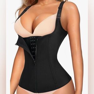 LODAY Tummy Control Body Shaper Sport Workout Corset Waist Trainer Size XL
